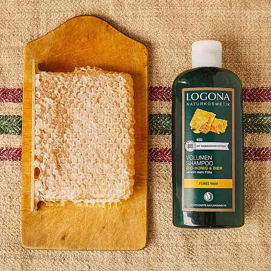 БІО-Шампунь для об'єму Мед та Пиво Logona 250 мл Київ