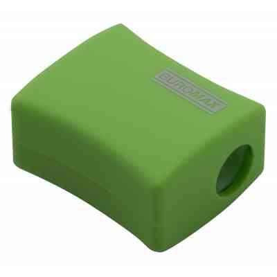 Точилка Buromax ALFA, RUBBER TOUCH с контейнером 2 отверстия (BM.4778-1) Винница