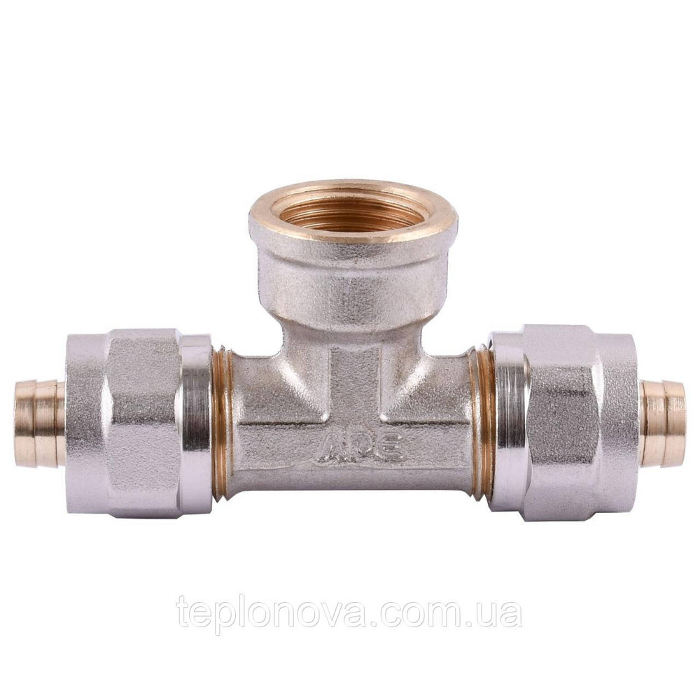 Тройник с внутренней резьбой APE 732 L 16x1/2″x16 ITALY Черновцы - изображение 1