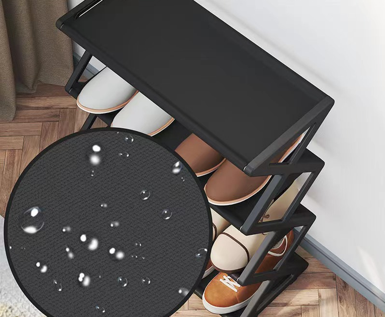 Модульна поличка для взуття, чорний органайзер на 4 полички для прихожої 42х18.5х49.5 см Кам'янець-Подільський - фото 3