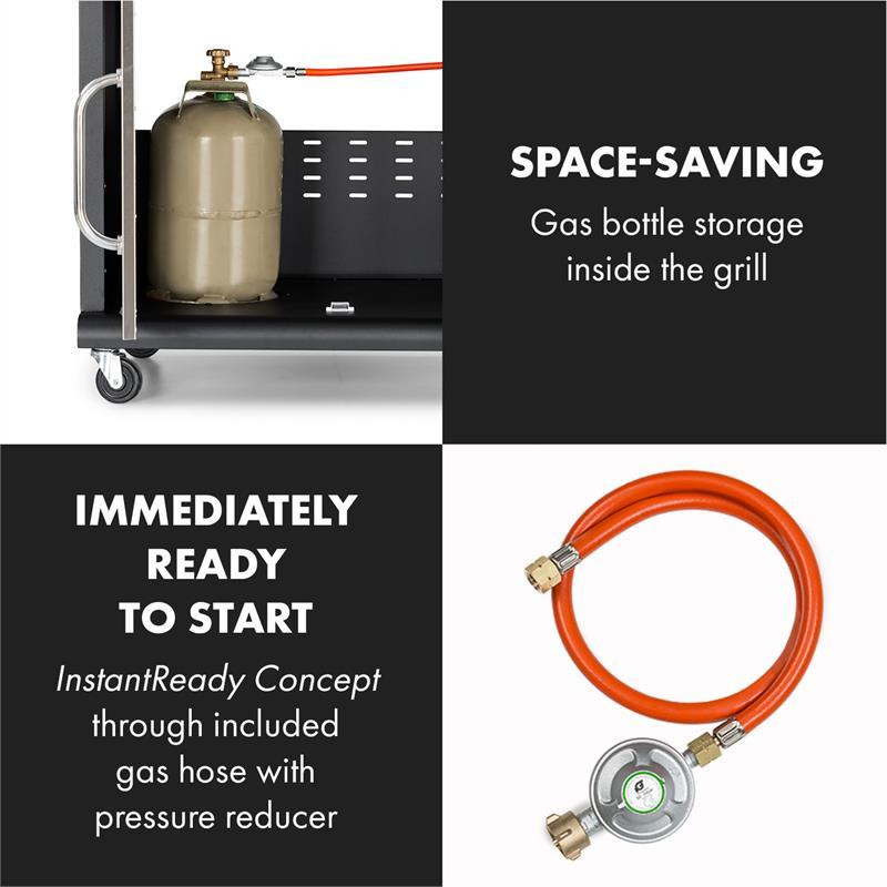 Газовый гриль Tomahawk 5x3,6 кВт + горелка 2,7 кВт 80x43,5 см гриль из нержавеющей стали (Германия, читать Ровно - изображение 8