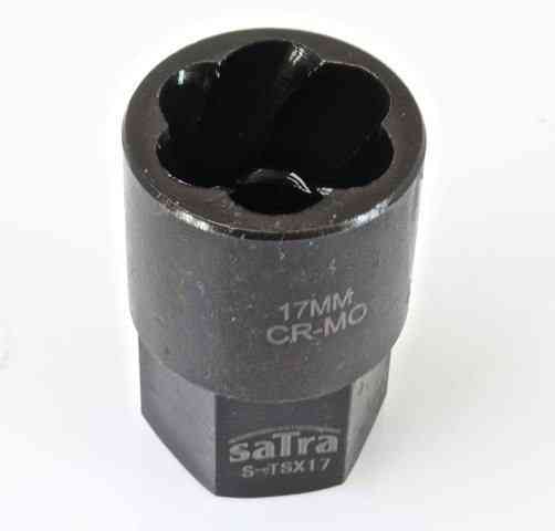 Голівка ударна Cr-Mo для злизаних гайок 6-гр. 1/2 17 мм SATRA S-TSX17 Чернігів