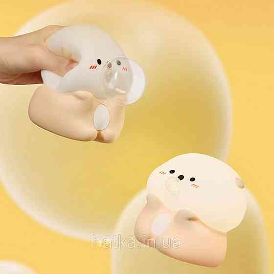 Нічник дитячий силіконовий сенсорний Видра VALESO A066 для спальні акумуляторний Київ