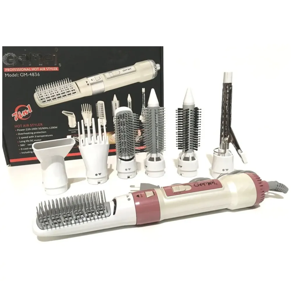 Воздушный стайлер для волос 7 в 1 Gemei GM-4836 Коломыя - изображение 1