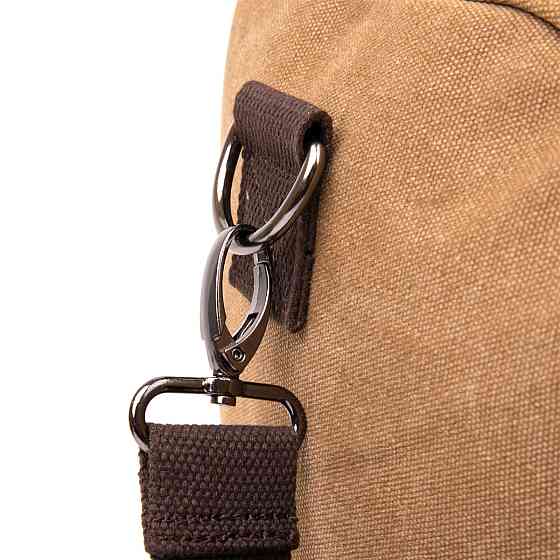 Дорожня сумка текстильна Vintage 20666 Коричнева Київ