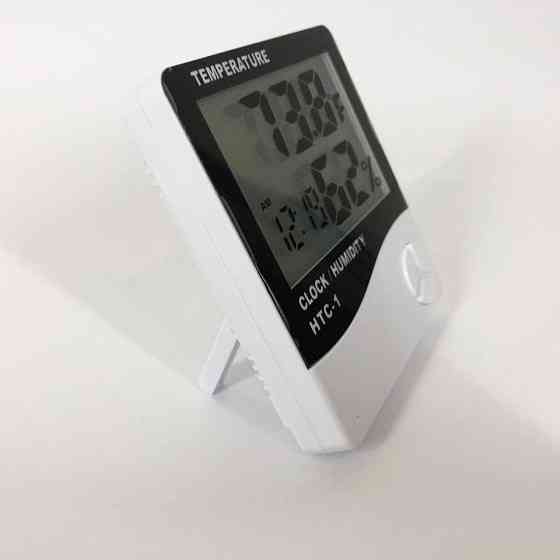 Погодная станция для дома HTC-1, Настольная метеостанция, Термометр ZD-499 гигрометр бытовой Киев