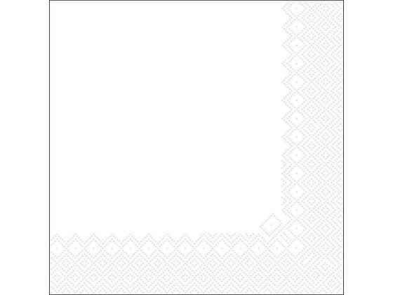 Серветки кольорова 20шт паперові 33*33см БІЛІ 3шари ТМ SILKEN Київ