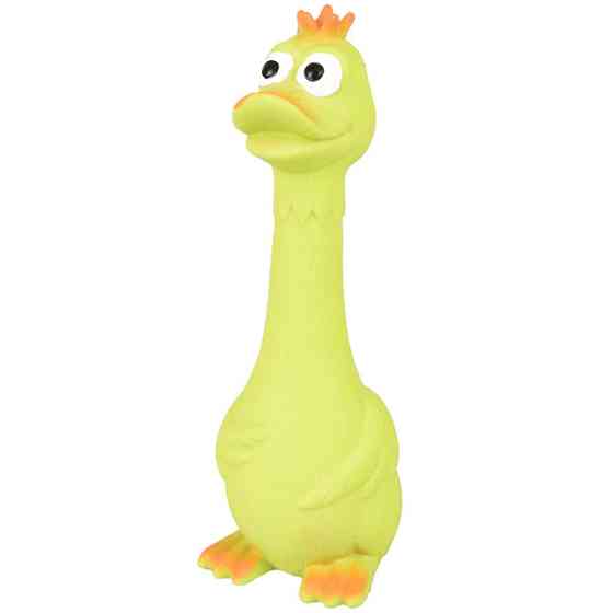 Flamingo Duck Sitting ФЛАМІНГО СИДЯЧА КАЧКА латексна іграшка з пищалкою для собак Київ