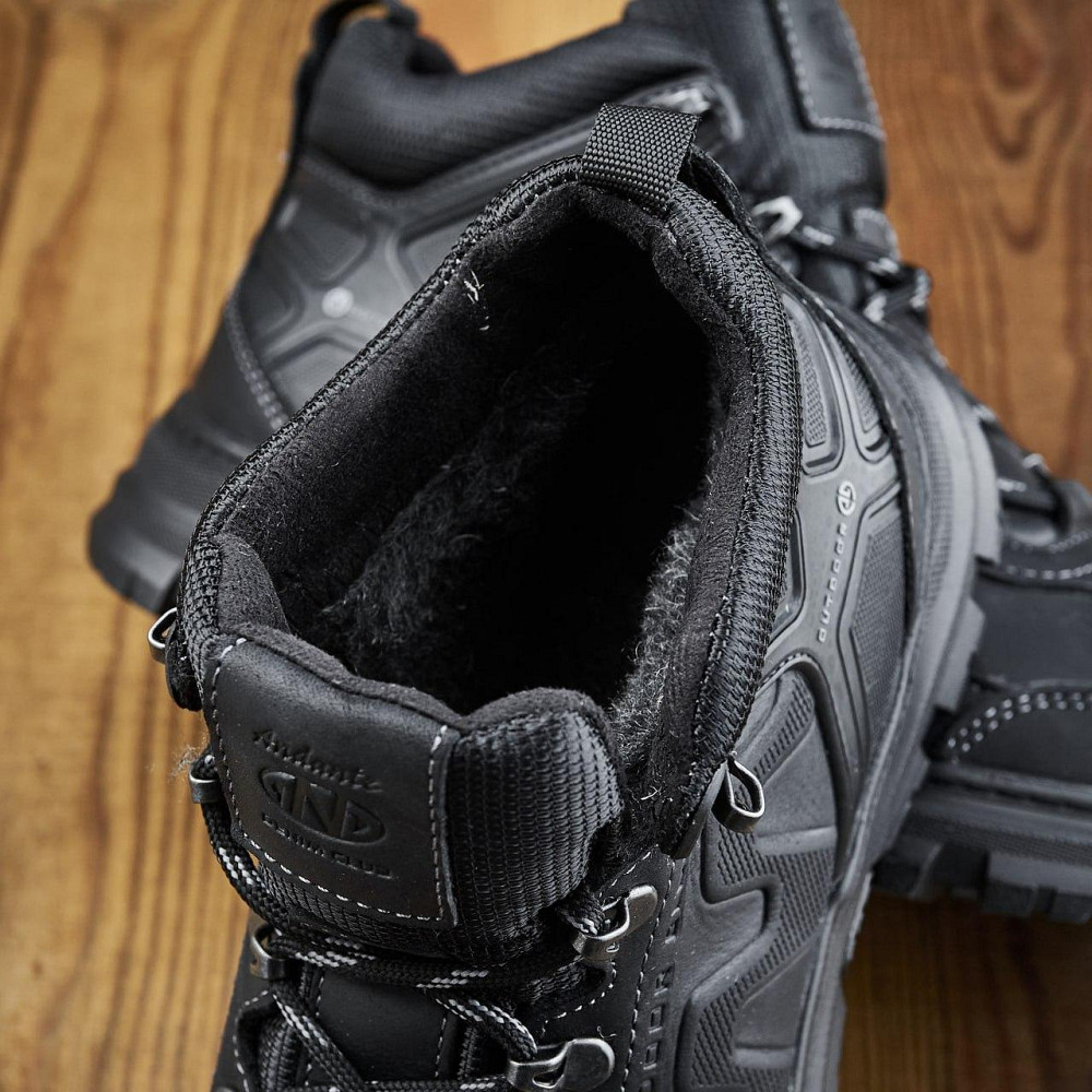 Чоловічі теплі зимові стильні черевики з натуральної шкіри та хутра артикул 115/1 Харків - фото 3