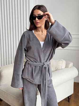 Жіночий костюм із двостороннього турецького флісу Сірий 48/52 Харків