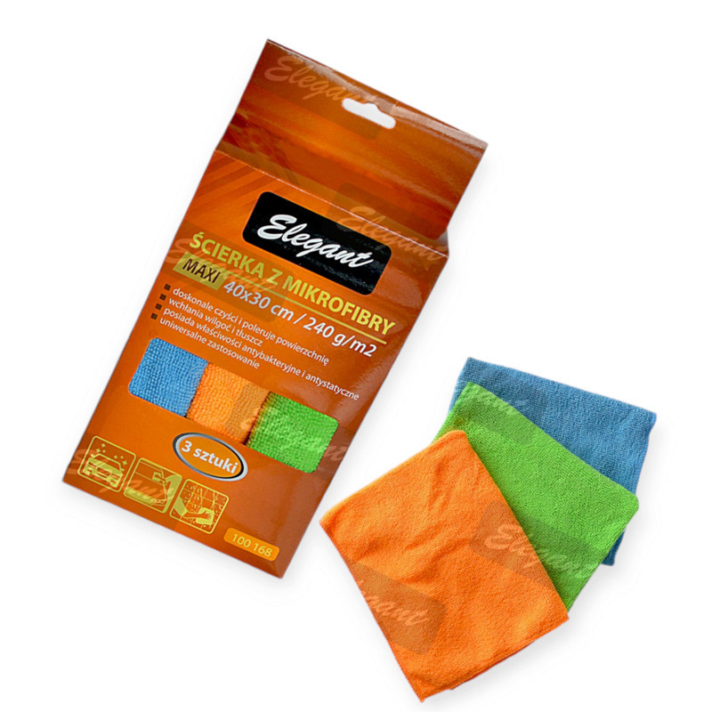 Серветка універсальна асорті 3 шт (40х30) мікрофібра Мукачево - фото 1