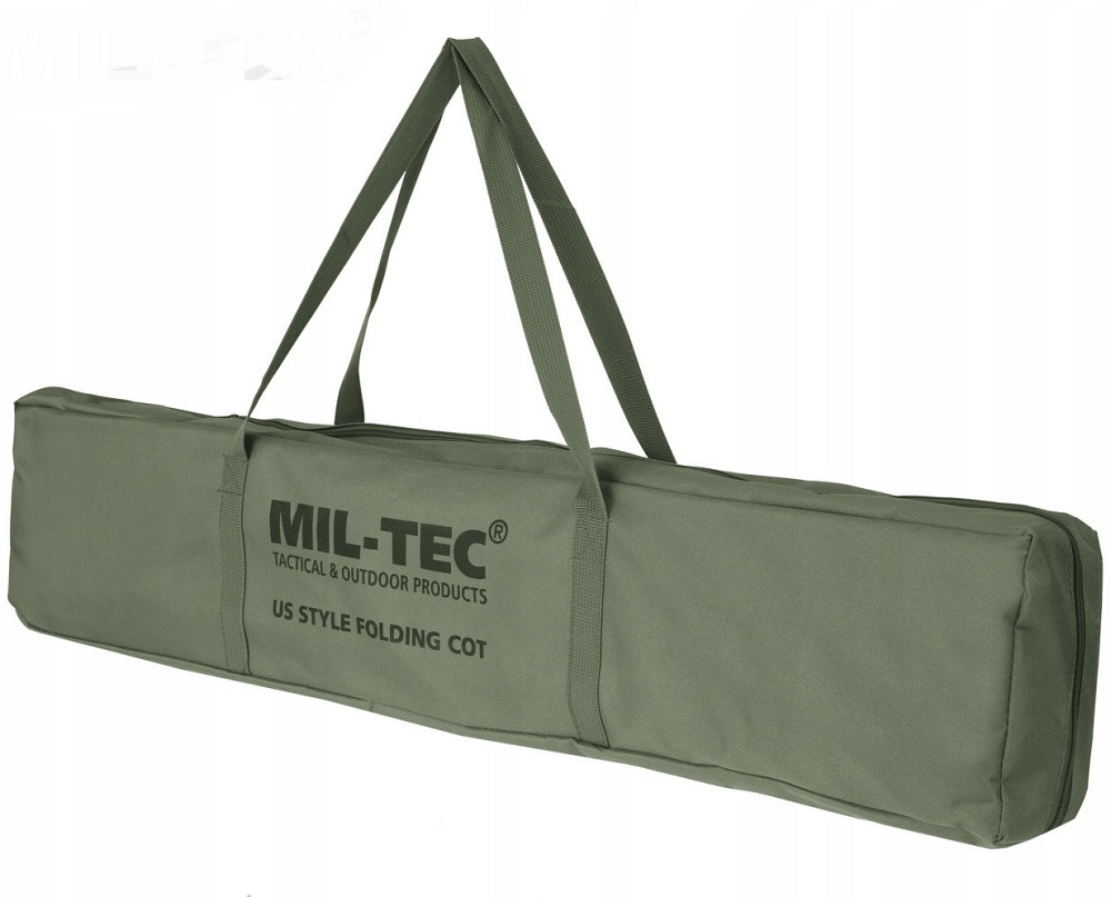 Складная Раскладушка алюминиевая 190х65 см с сумкой Mil-Tec (14402001) Olive Нововолынск - изображение 8