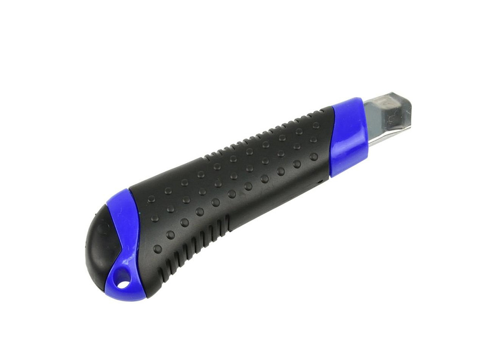 Ніж канцелярський "GeKo" на ламані леза 18мм ергономічна ручка лезо зі сталі SK5 антикорозійне, typ-9 Київ - фото 2