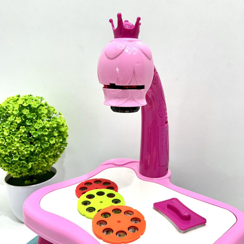 Проектор для малювання 24 листи фломастери 12 шт Блокнот Рожевий (AK 0001 AB) Чернигов - изображение 3