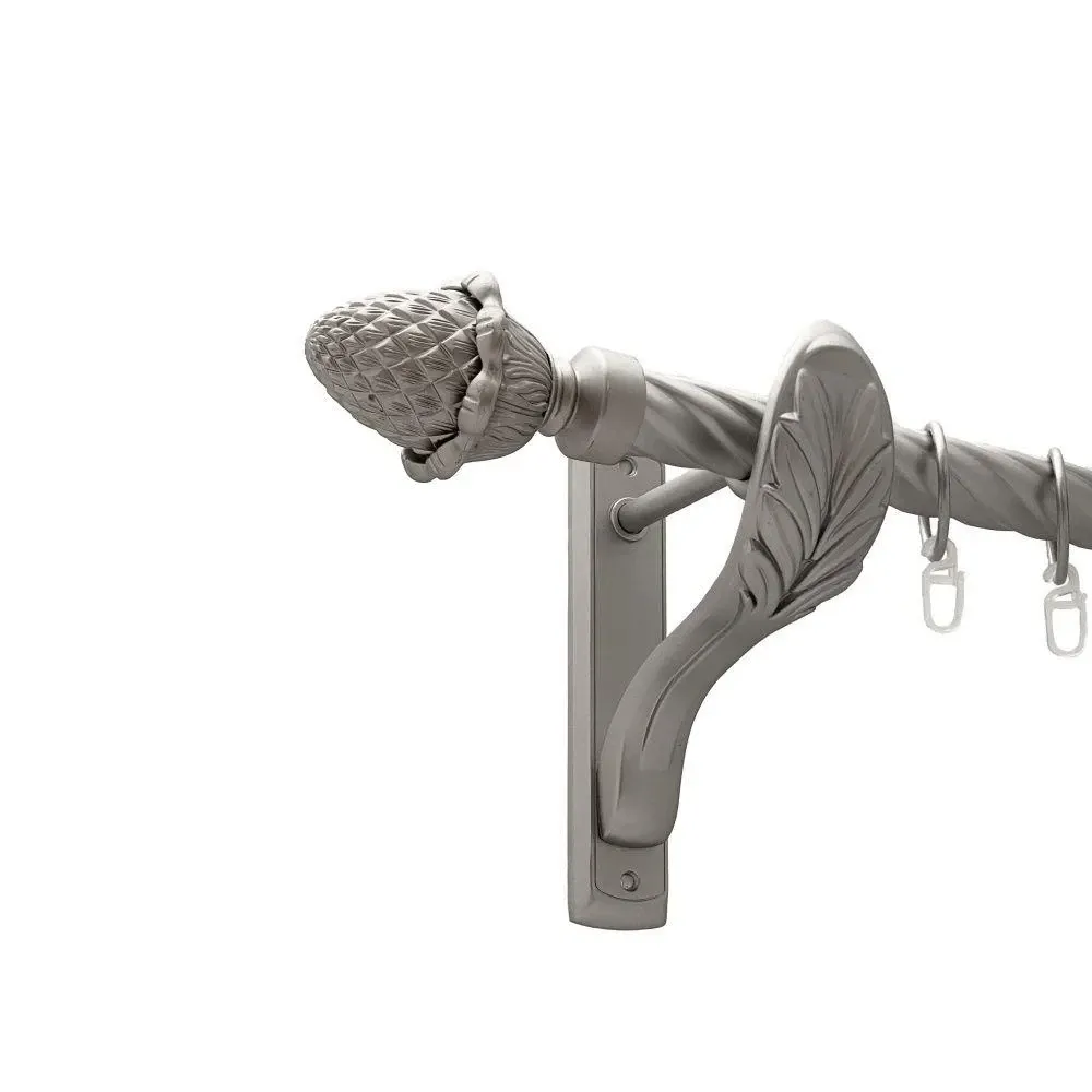 Карниз Orvit Цинара металевий однорядний ретро скручена труба кільце металеве Сатин 25 мм 300 см (00-00011450) Львов - изображение 1