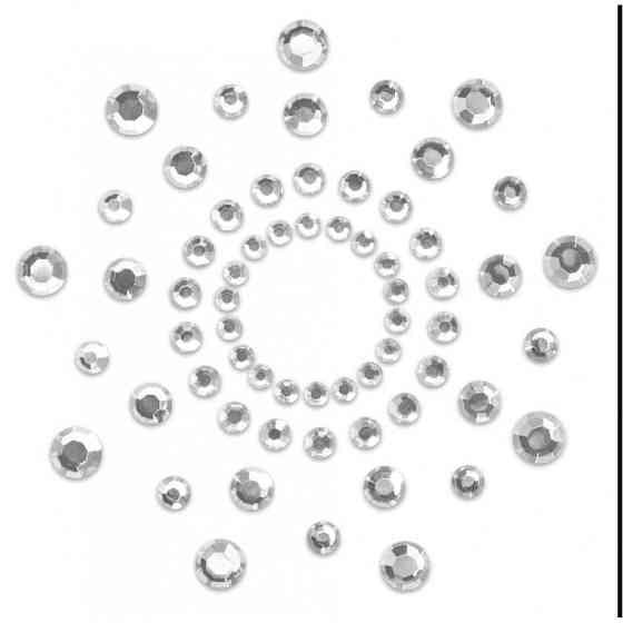 Украшения - стразы на грудь BIJOUX INDISCRETS MIMI SILVER Sex Aura Киев