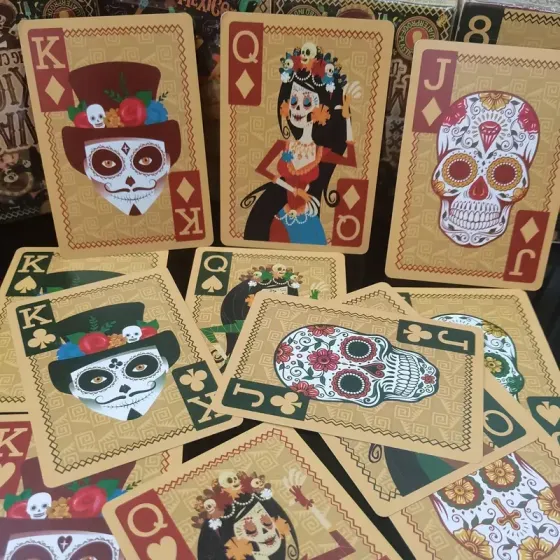 Ігрові карти в мексиканському стилі Día de los Muertos | Для кардістрі, покеру та колекціонування Київ