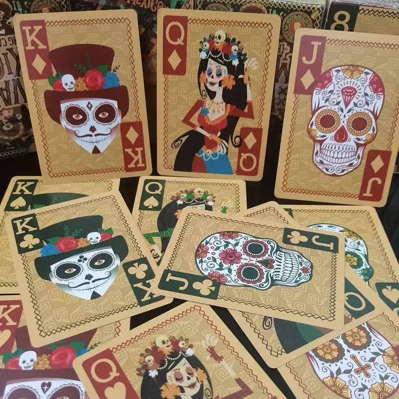 Ігрові карти в мексиканському стилі Día de los Muertos | Для кардістрі, покеру та колекціонування Київ - фото 3