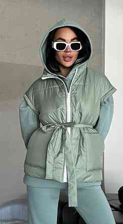 Женский теплый костюм тройка (жилетка+штаны+худи) Одесса