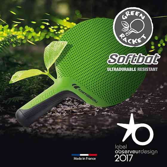 Ракетка для настольного тенниса Cornilleau SOFTBAT OUTDOOR, голубая Киев