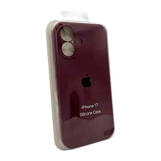 Чохол для смартфона Silicone Full Case AA Camera Protect for Apple iPhone 17 35,Maroon Київ
