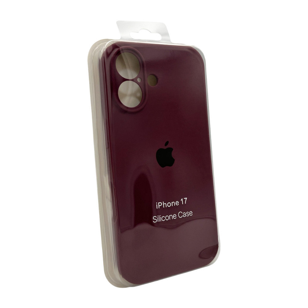 Чохол для смартфона Silicone Full Case AA Camera Protect for Apple iPhone 17 35,Maroon Київ - фото 2