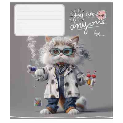 Зошит Школярик You can be anyone 12 аркушів клітинка (012-3436K) Вінниця