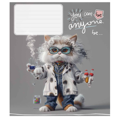 Зошит Школярик You can be anyone 12 аркушів клітинка (012-3436K) Вінниця - фото 2