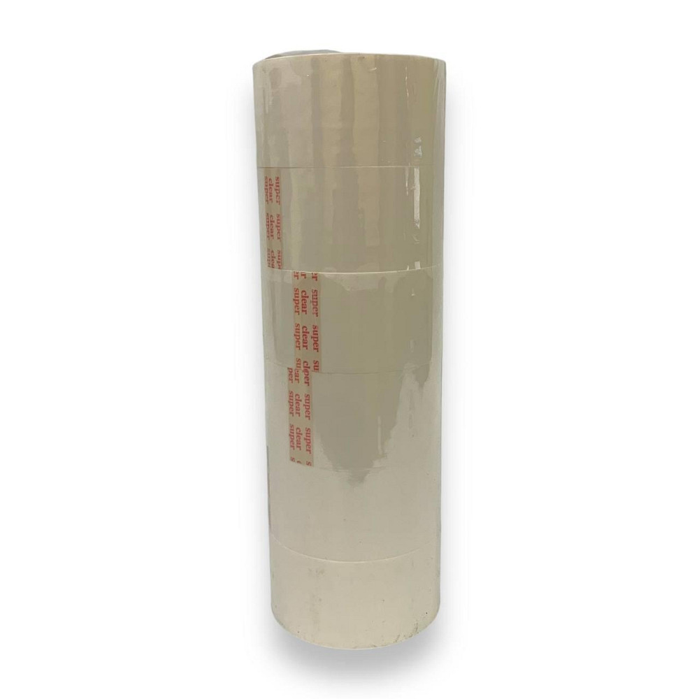 Скотч прозрачный 45мм×50м×40мк Super Clear — упаковочная клейкая лента, высокая прочность и липкость Харьков - изображение 3