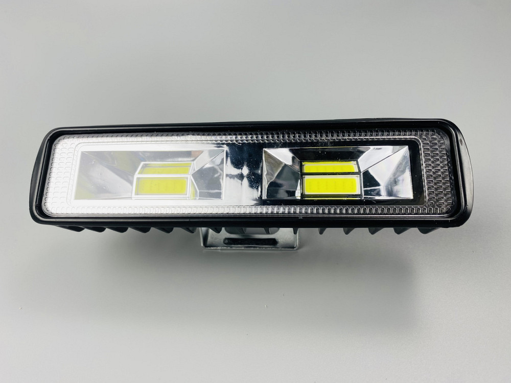 Фара LED прямокутна (chip COB) 48W 6000K (2 діода) (15см х 4см х 4см) алюміній Мукачево - фото 3