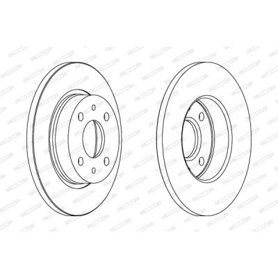 Гальмівний диск FERODO DDF215 Вінниця - фото 1