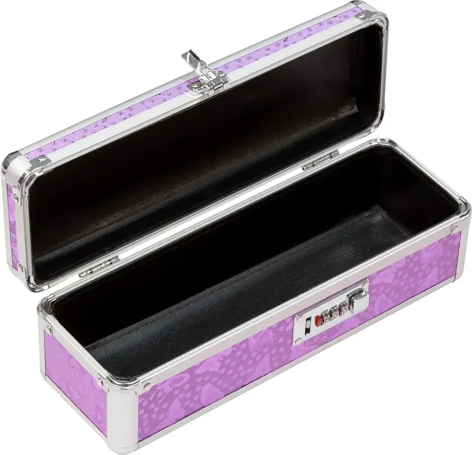 Кейс для зберігання секс-іграшок BMS Factory - The Toy Chest Lokable Vibrator Case Purple з кодовим Львів - фото 3