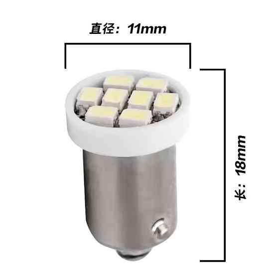 LED-лампа BA9S T4W для авто, 2 шт, белый свет Киев