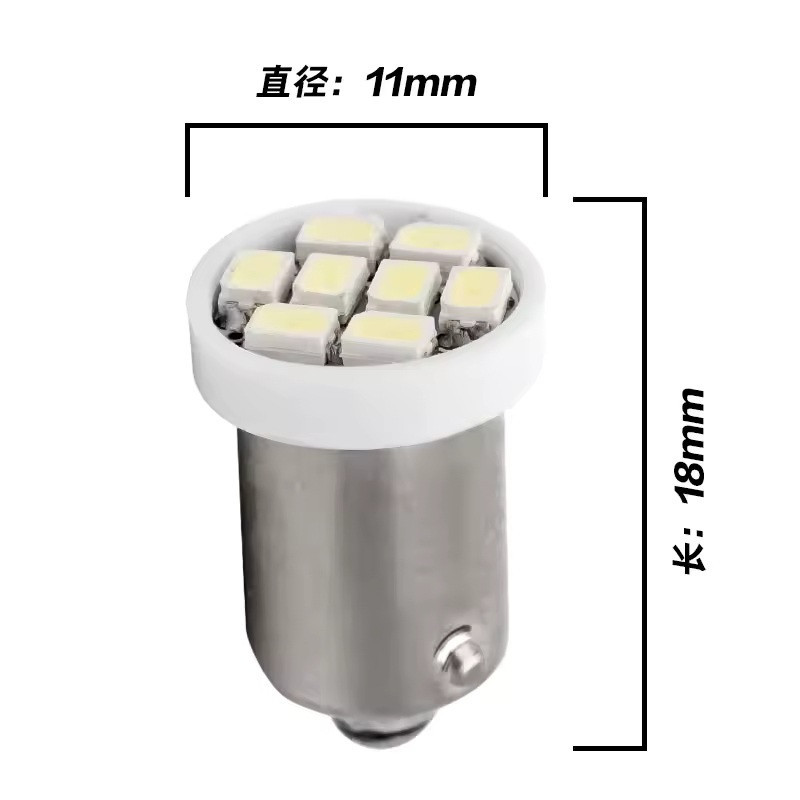 LED-лампа BA9S T4W для авто, 2 шт, белый свет Киев - изображение 5