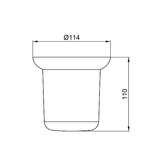 Колба для йоржика Lidz Oreo 0520 (матове скло) LDORE0520CRM37455 Satin Київ