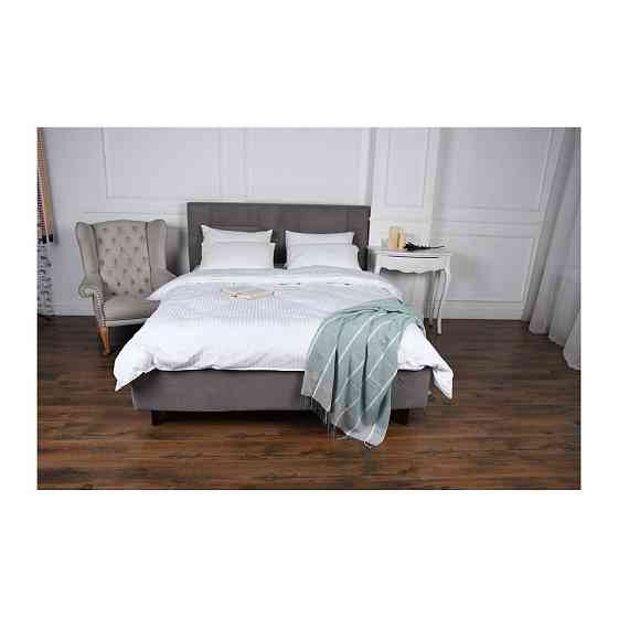 Кровать TaurusDesign Omega Comfort на ножках с нишей для белья 160x200 светло-серый Киев