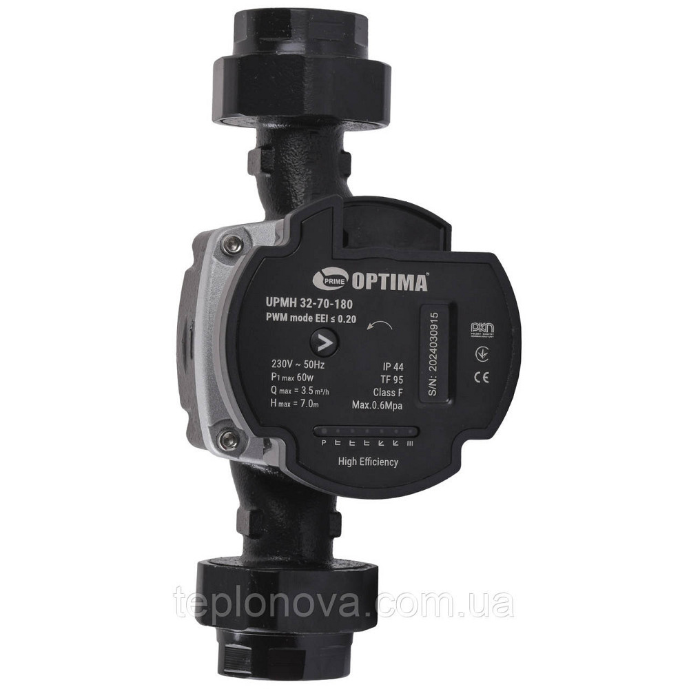 Насос циркуляционный энергосберегающий  Optima PRIME UPMH 32-70AUTO 180мм + гайки Черновцы - изображение 2