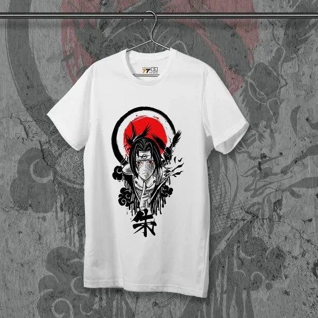 Футболка для підлітка хлопчика з принтом Наруто Ітачі Розмір 160 Anime10082 Дніпро - фото 1