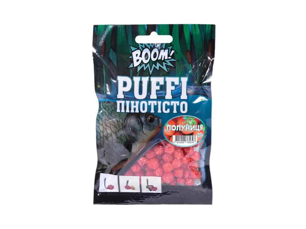 Пінотісто Полуниця Puffi Мяке 20г ТМ BOOM Київ - фото 1