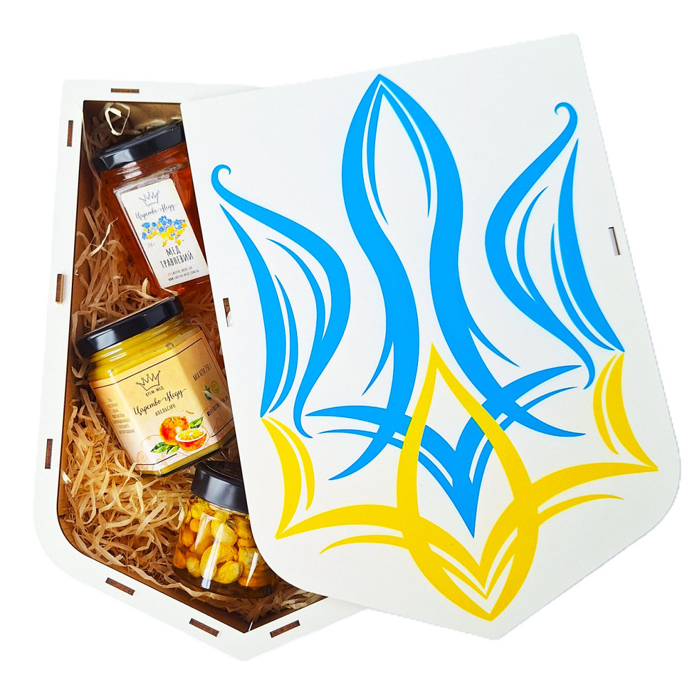 Патріотичні подарунки в українському стилі №134 для іноземців з українською символікою "ГЕРБ УКРАЇНИ". Одеса - фото 1