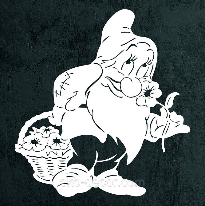 Декоративное настенное Панно «Гномик», Декор на стену 90*84 см Киев - изображение 8