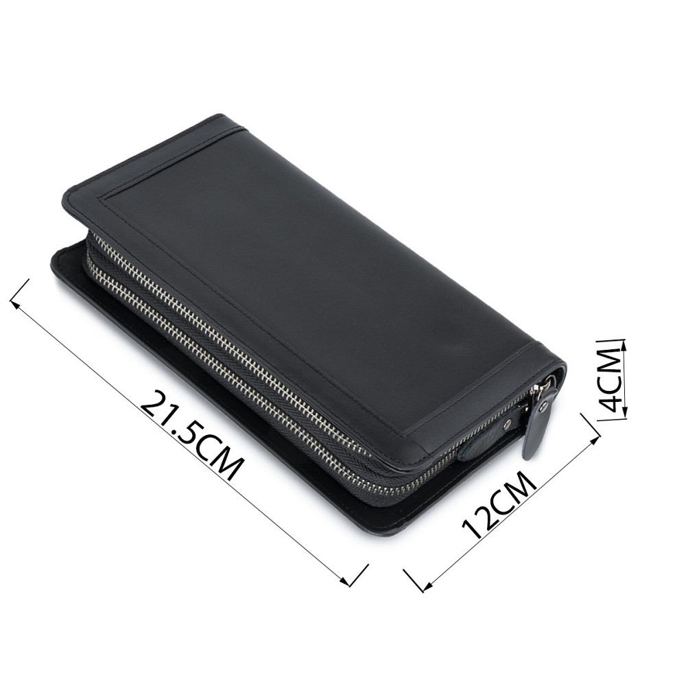 Мужской клатч-барсетка с ремешком на руку Vintage 14657 Черный Киев - изображение 3