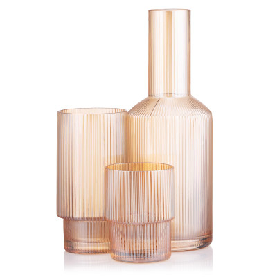 Набір склянок Ardesto 380мл, 2шт, скло, золотистий (AR2638GG) Вінниця - фото 4