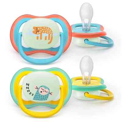 Пустышка Philips AVENT Ultra Air Нічна 18+ місяців 2 шт, блакитно-жовта (SCF376/32) Винница