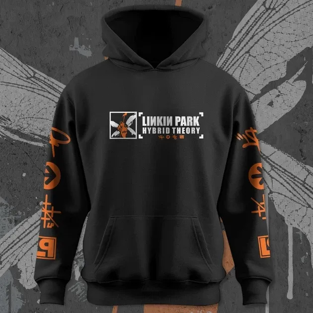 Худи для подростка мальчика с принтом Linkin Park Hybrid Theory Orange Размер 180 Anime11258 Днепр - изображение 3