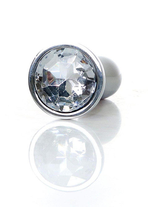 Анальна пробка - Jewellery Silver Plug Clear S Sex Aura Київ - фото 3