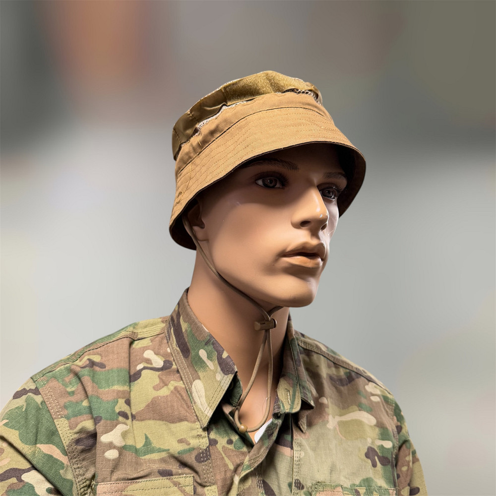 Панама з сіткою, тактична, Койот, розмір L, ріп-стоп (65% бавовна, 35% polyester), WINTAC, Україна Київ - фото 1