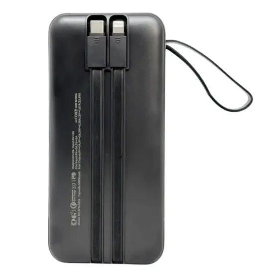 Зовнішній акумулятор Power Bank KP KPG-402X 40000 мАг 22.5Вт, QC 3.0, 4 USB, 2 Type-C, дисплей Одеса