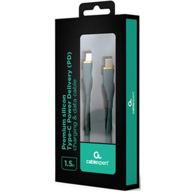 Дата кабель USB-C to USB-C 1.5m 3A Cablexpert (CC-USB2S-CMCM-1.5M-P) Вінниця - фото 2