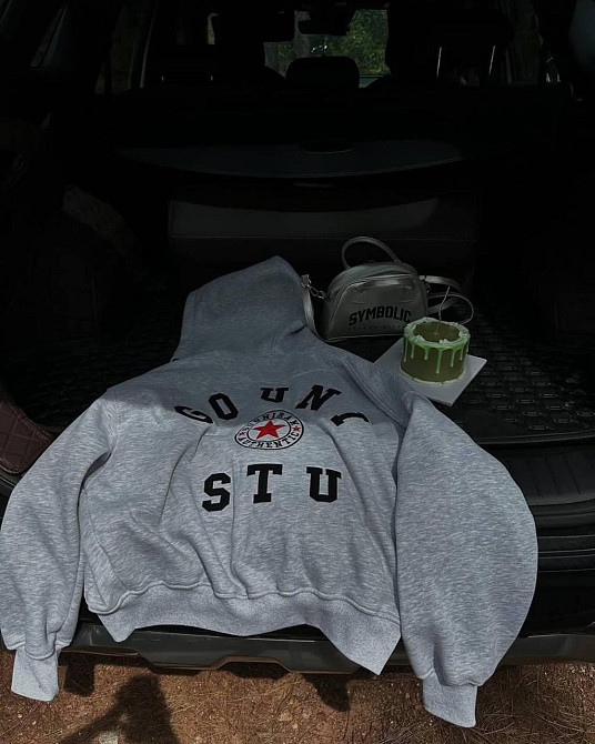 Жіноче топове оверсайз худі з яскравим принтом двонитка Одеса - фото 3